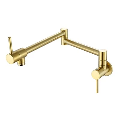 Geborstelde gouden potvulkraan