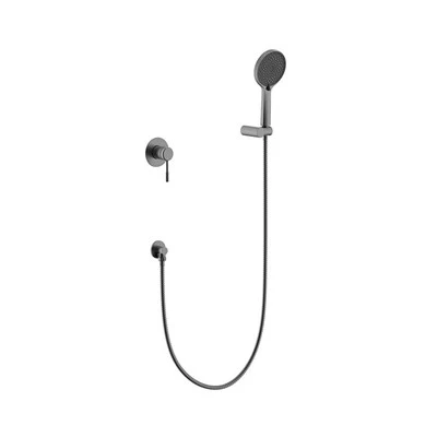 Gunmetal grijze verborgen doucheset